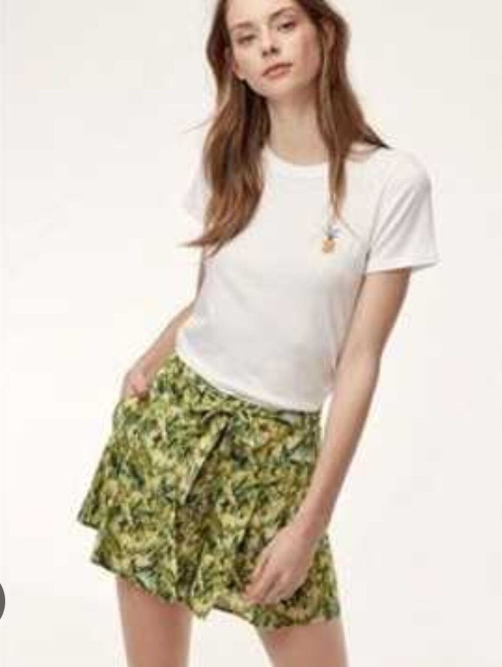 ARITZIA SUNDAY BEST | US 2 Alta Shorts | floral yellow & green